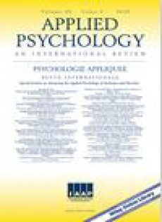 Applied Psychology-an International Review-psychologie Appliquee-revue Internati