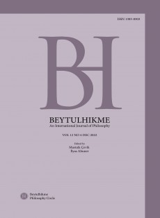 Beytulhikme-an International Journal Of Philosophy
